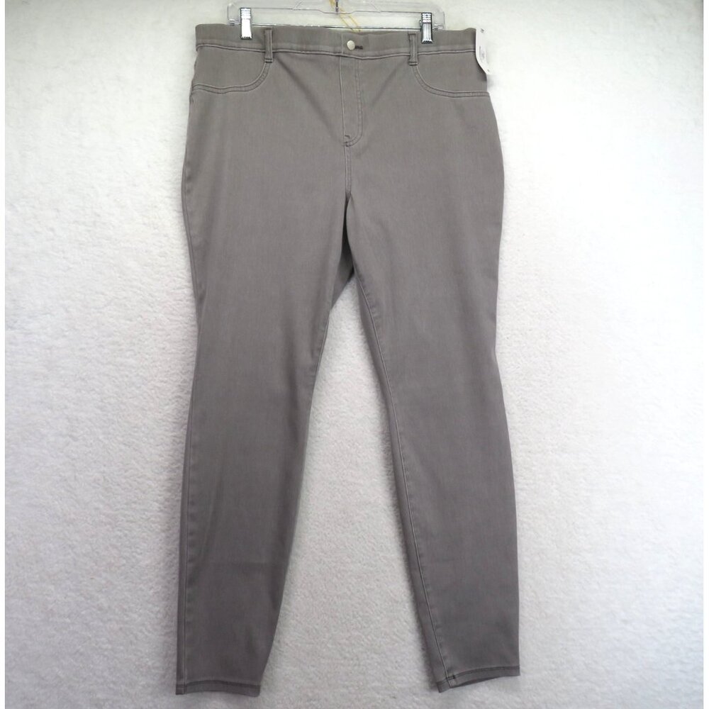 Time&Tru Women’s XXL Gray Highrise Stretch Jeggings